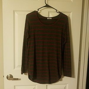 Striped Long Sleeve T Shirt